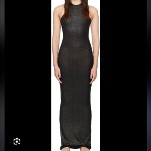 skims - soft lounge maxi dress (onyx foil)